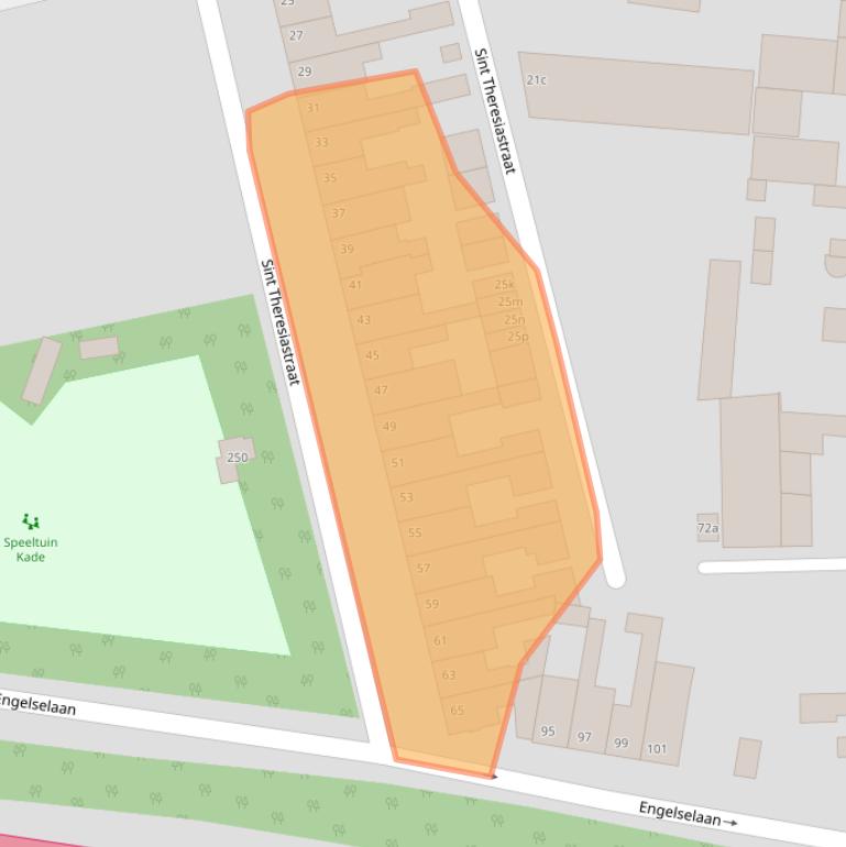 Kaart van postcodegebied 4703AL.