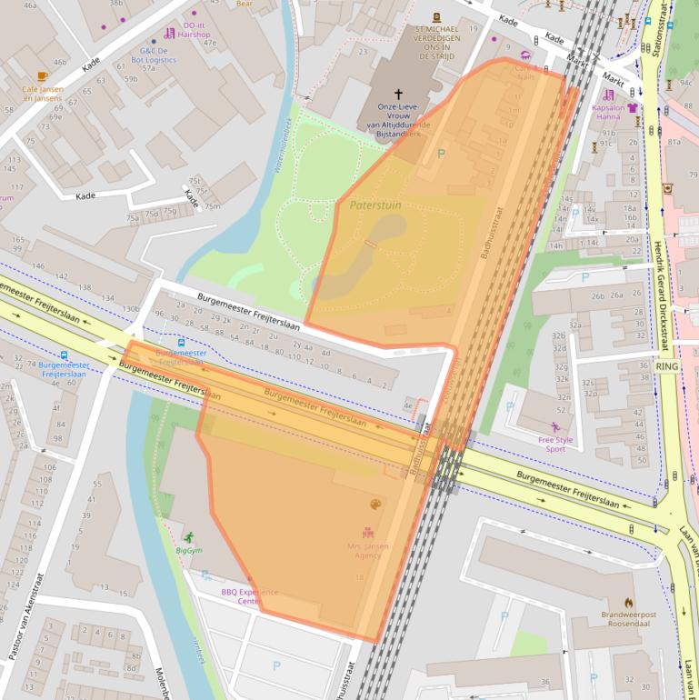 Kaart van postcodegebied 4703BH.