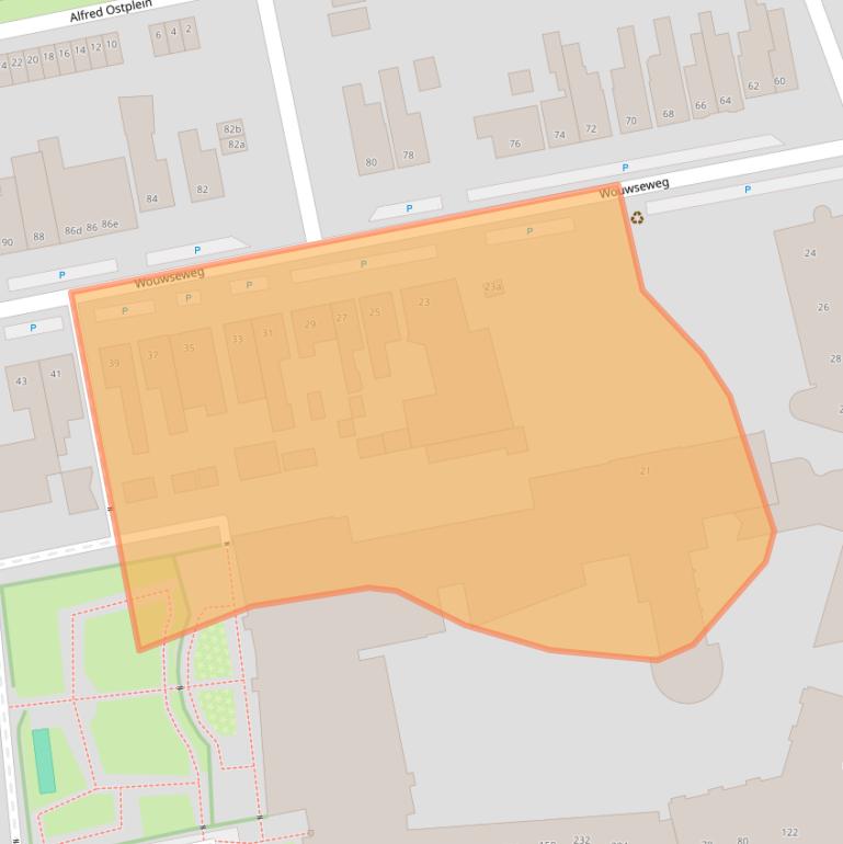 Kaart van postcodegebied 4703BL.