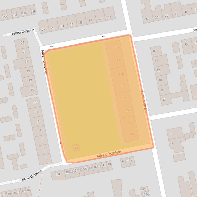 Kaart van postcodegebied 4703CD.