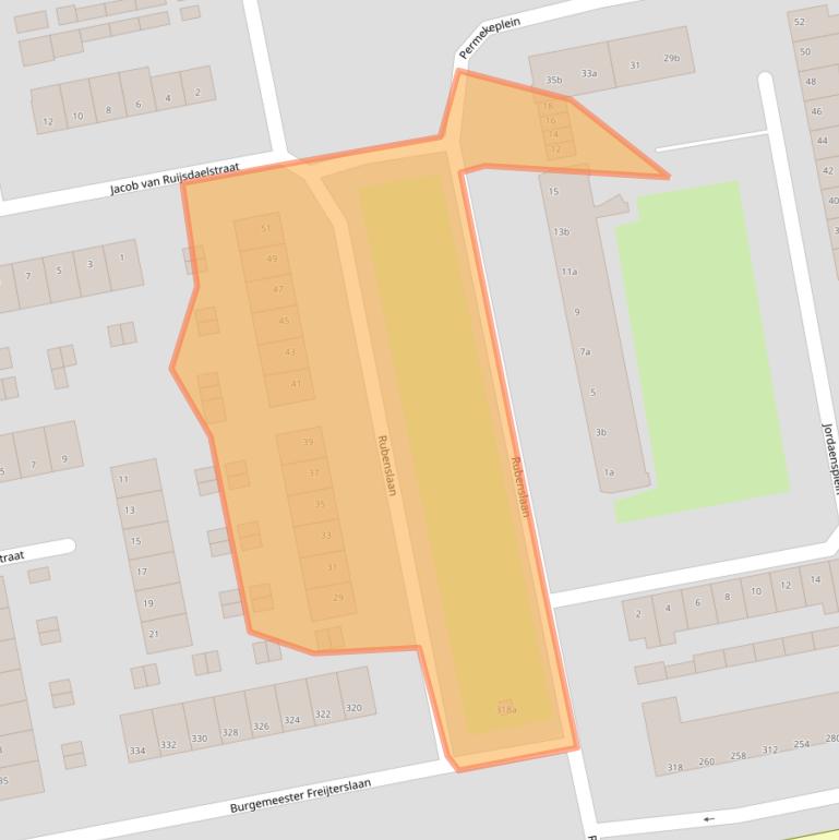 Kaart van postcodegebied 4703CL.