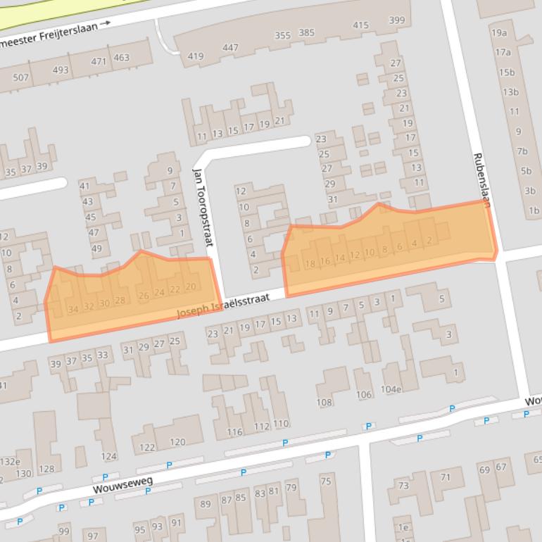 Kaart van postcodegebied 4703CN.