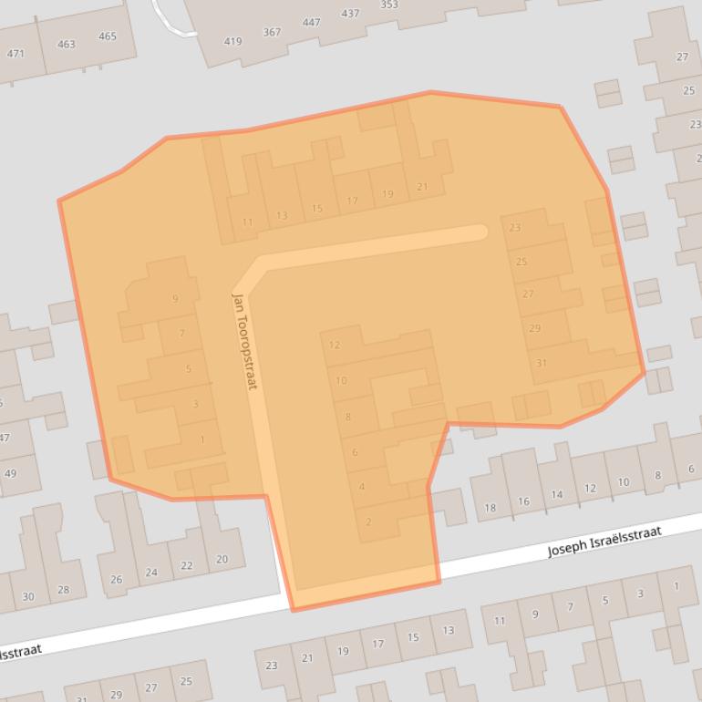 Kaart van postcodegebied 4703CP.