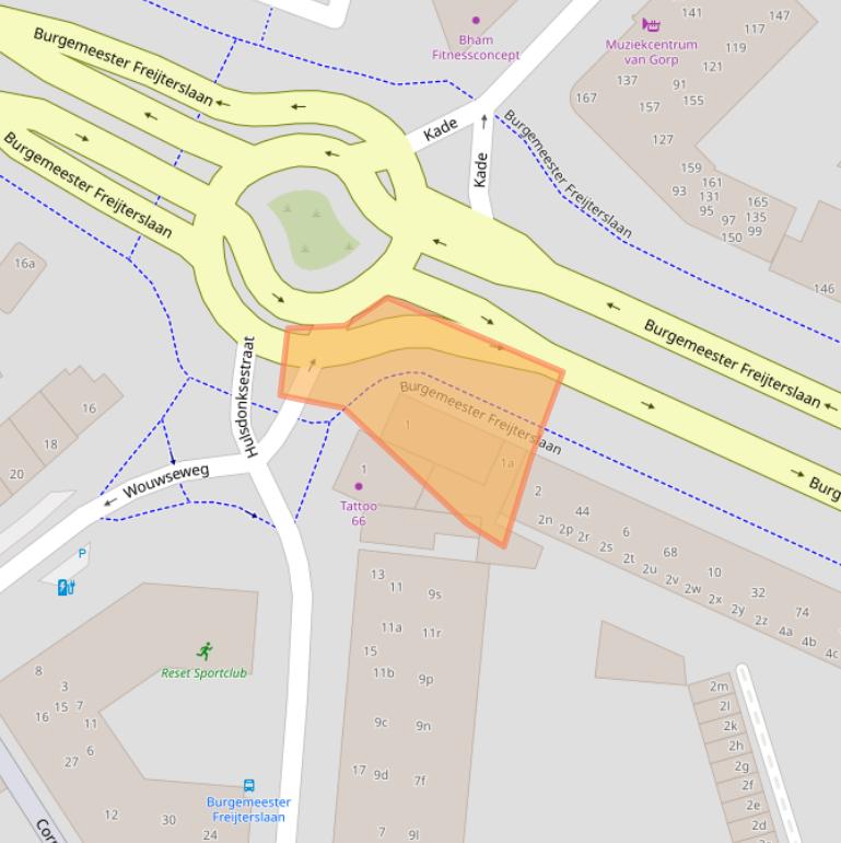 Kaart van postcodegebied 4703EA.