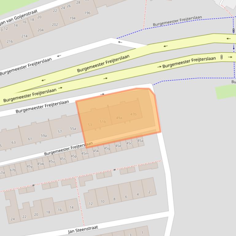 Kaart van postcodegebied 4703EB.