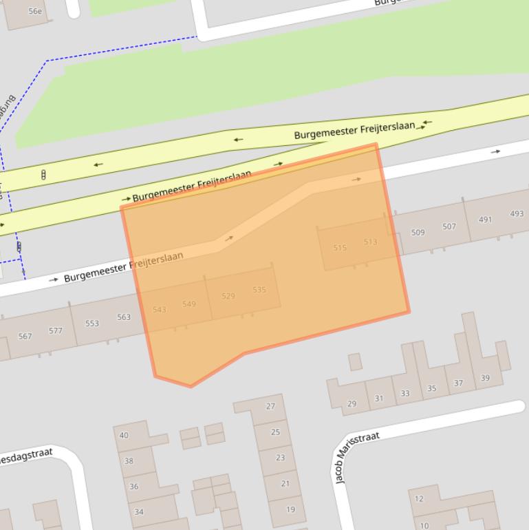 Kaart van postcodegebied 4703EL.