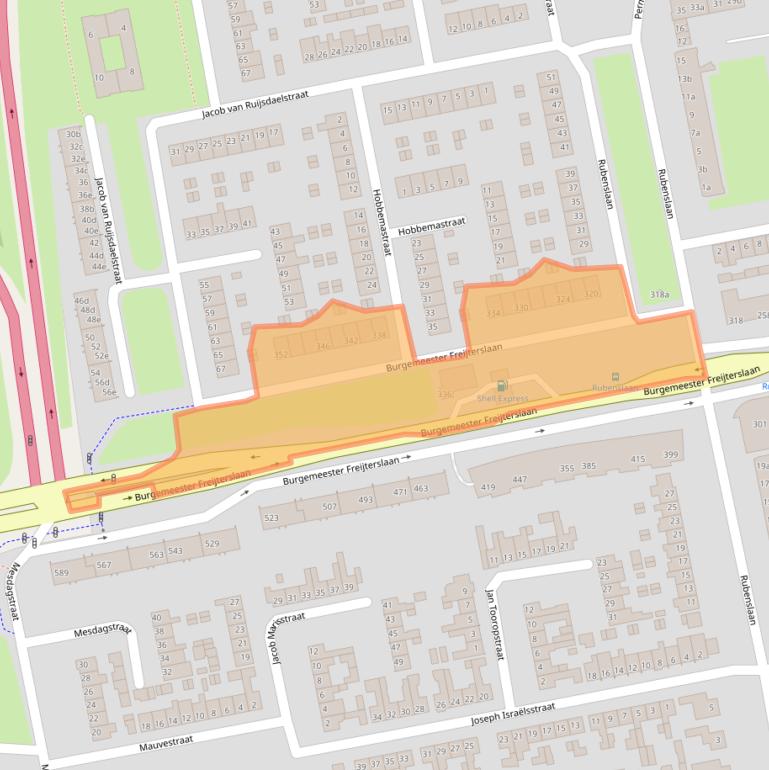 Kaart van postcodegebied 4703EZ.