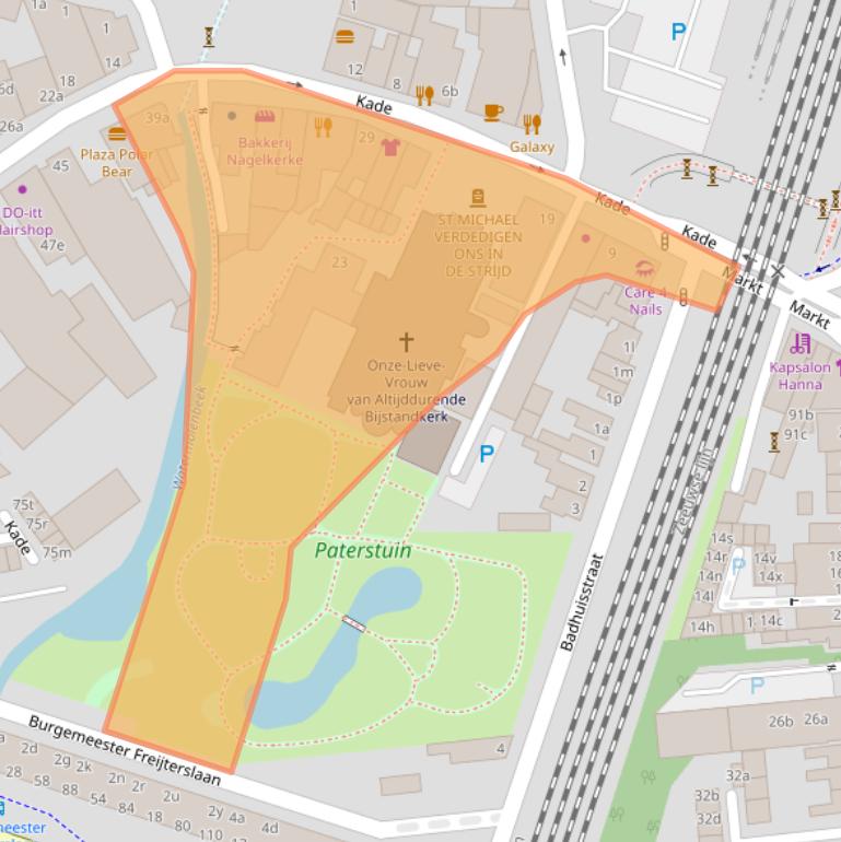 Kaart van postcodegebied 4703GA.