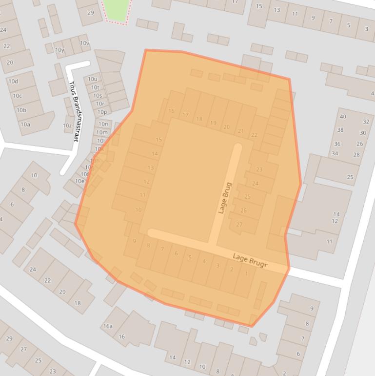 Kaart van postcodegebied 4703GJ.