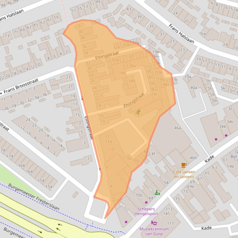 Kaart van postcodegebied 4703GL.