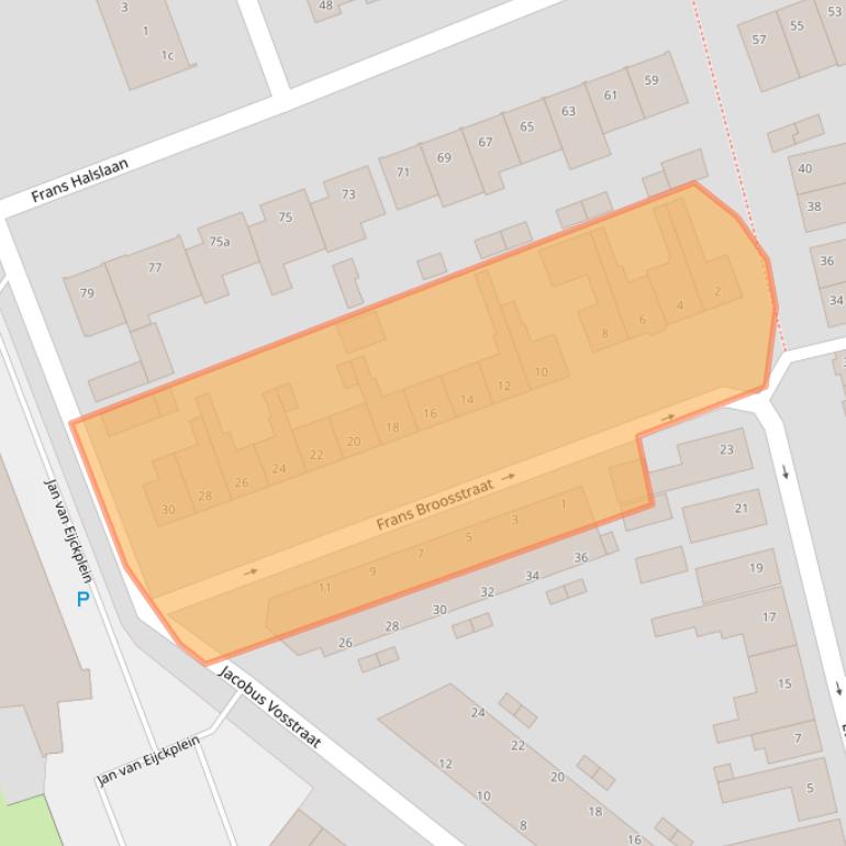Kaart van postcodegebied 4703GM.