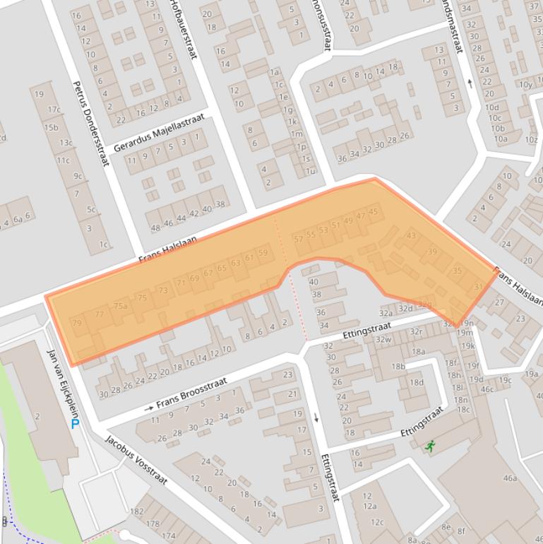 Kaart van postcodegebied 4703GR.