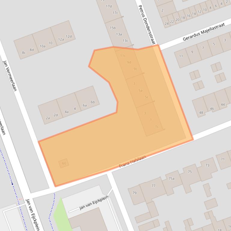 Kaart van postcodegebied 4703HM.