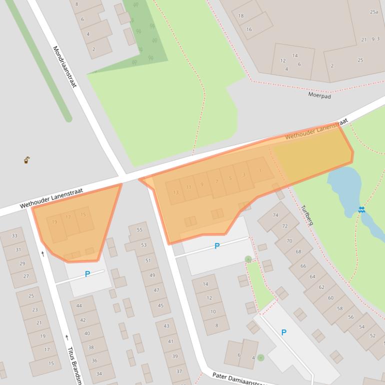 Kaart van postcodegebied 4703HS.