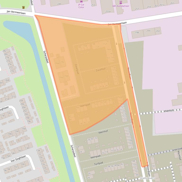 Kaart van postcodegebied 4703HT.