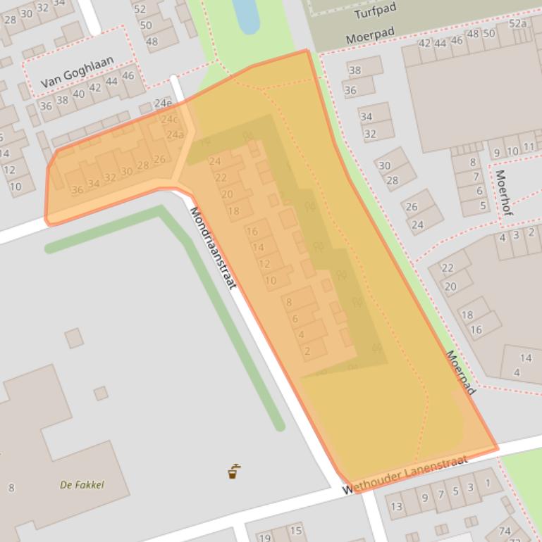 Kaart van postcodegebied 4703HW.