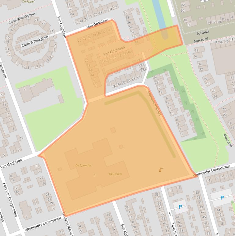 Kaart van postcodegebied 4703JB.