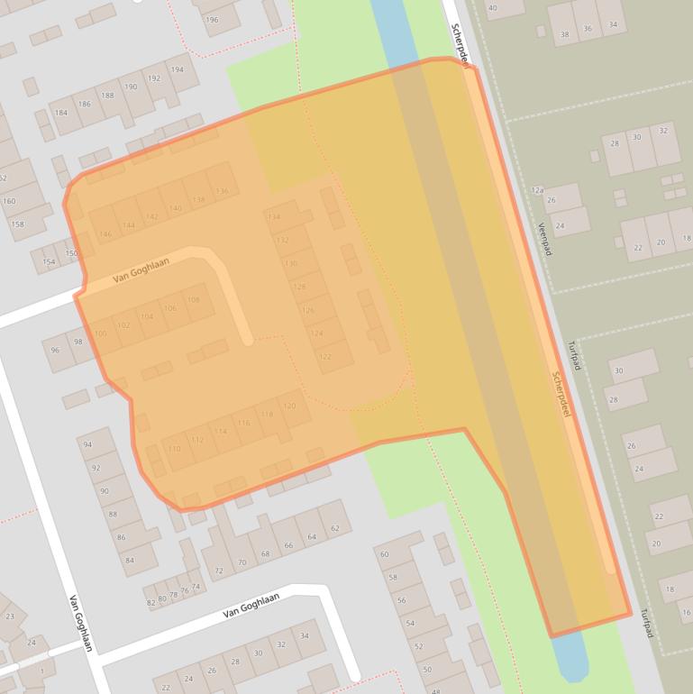 Kaart van postcodegebied 4703JD.