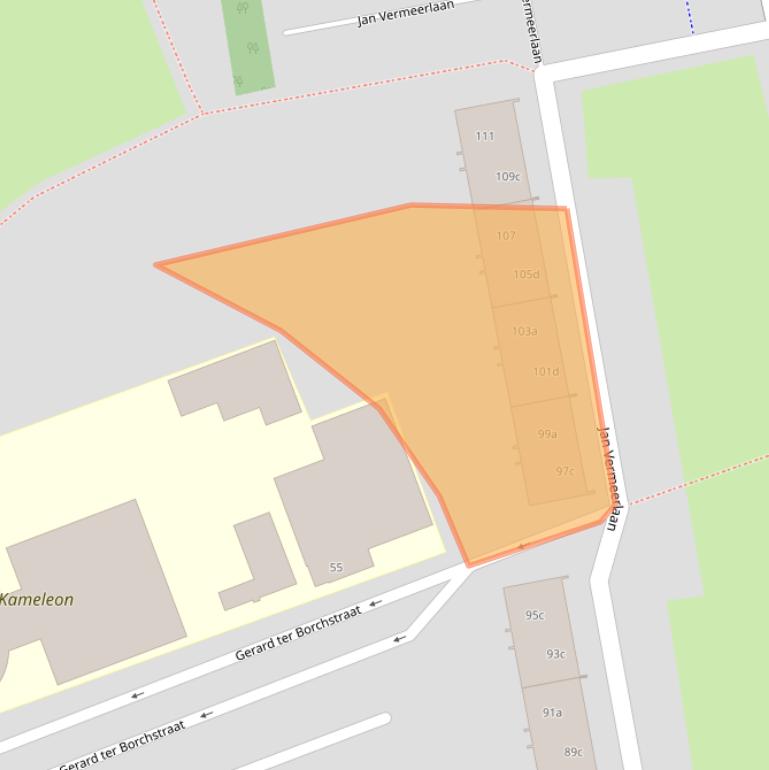 Kaart van postcodegebied 4703KJ.