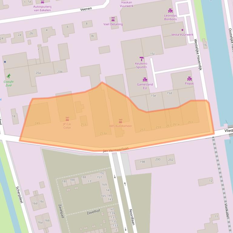 Kaart van postcodegebied 4703KW.