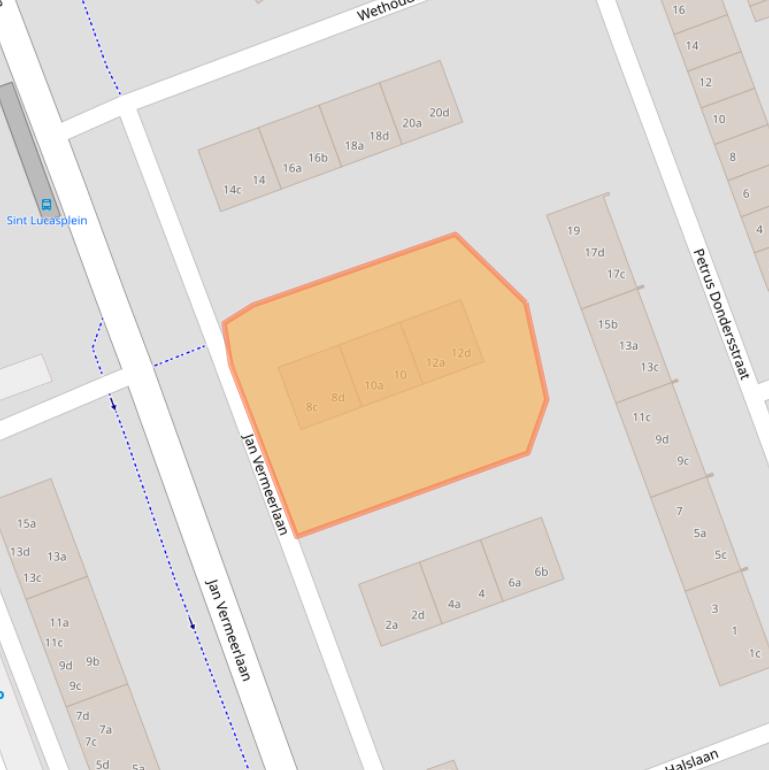 Kaart van postcodegebied 4703KZ.