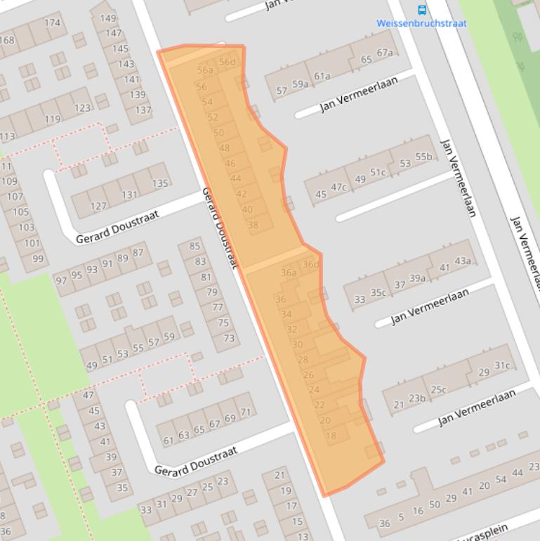 Kaart van postcodegebied 4703LN.