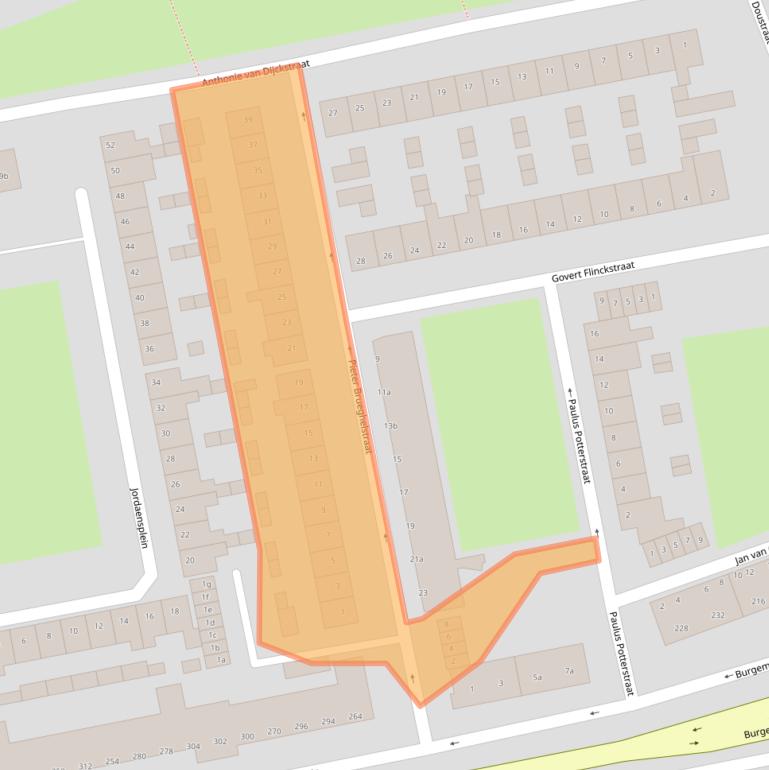 Kaart van postcodegebied 4703LV.