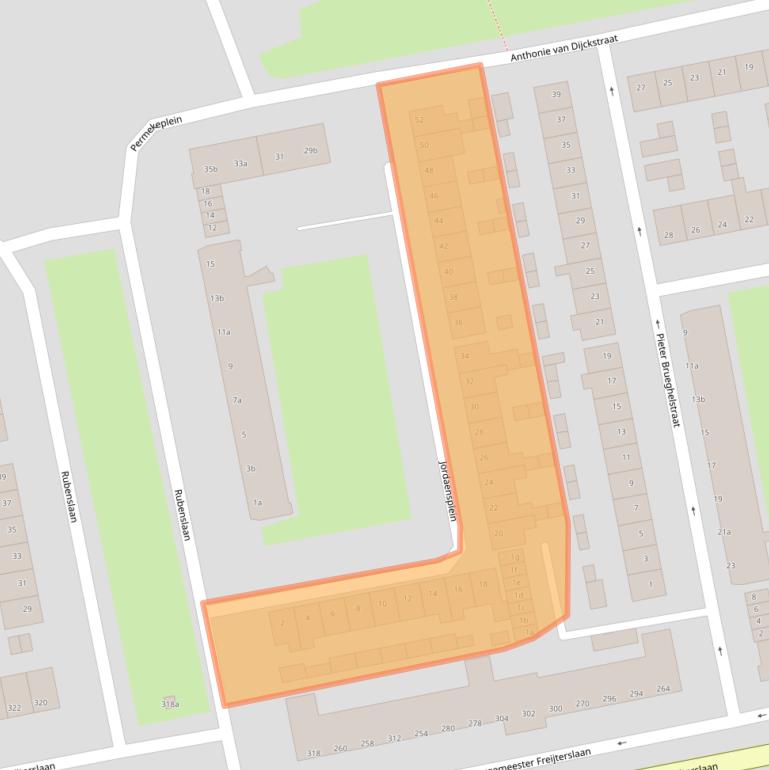 Kaart van postcodegebied 4703LX.