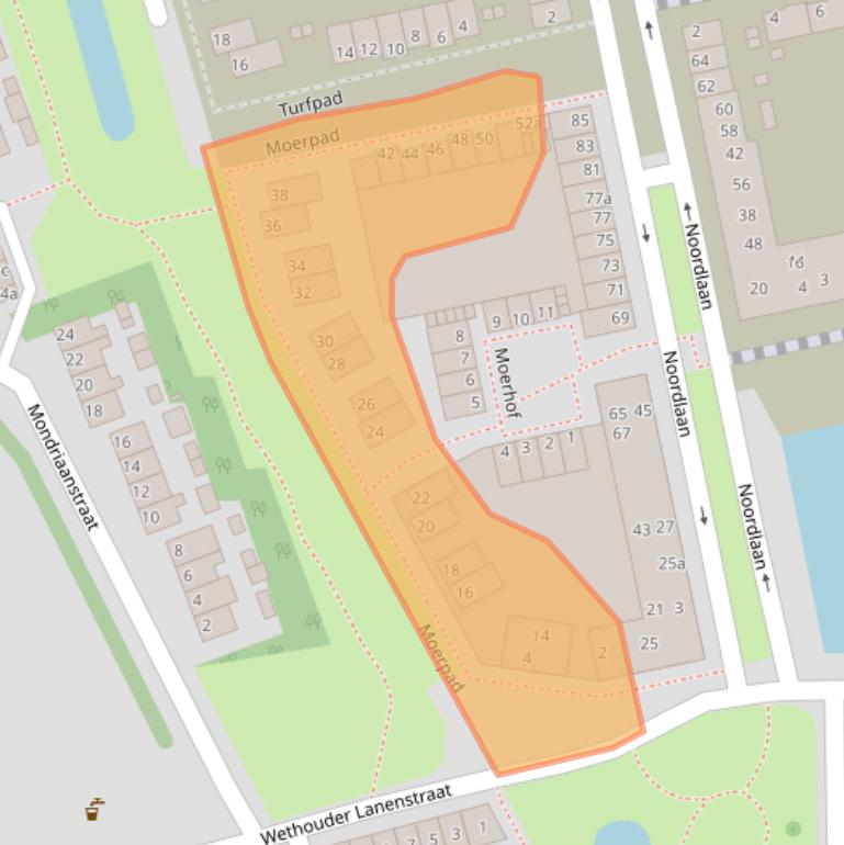 Kaart van postcodegebied 4703MC.
