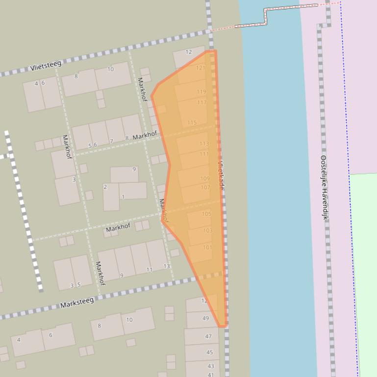 Kaart van postcodegebied 4703MZ.