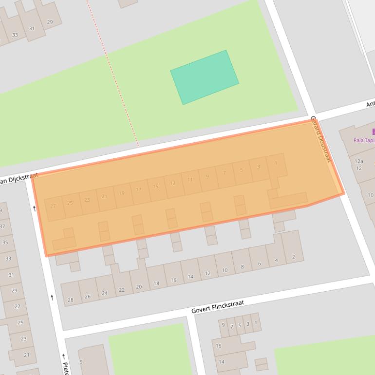 Kaart van postcodegebied 4703NA.