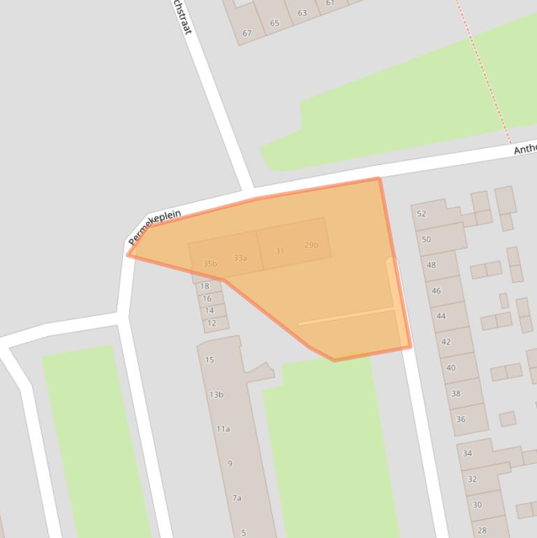 Kaart van postcodegebied 4703NB.