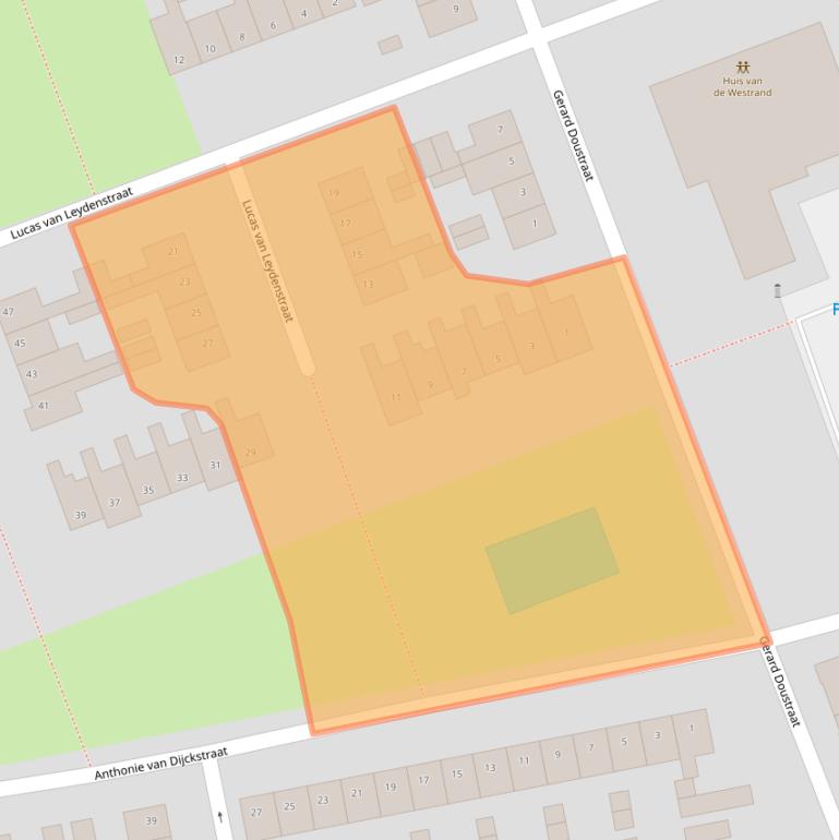 Kaart van postcodegebied 4703ND.