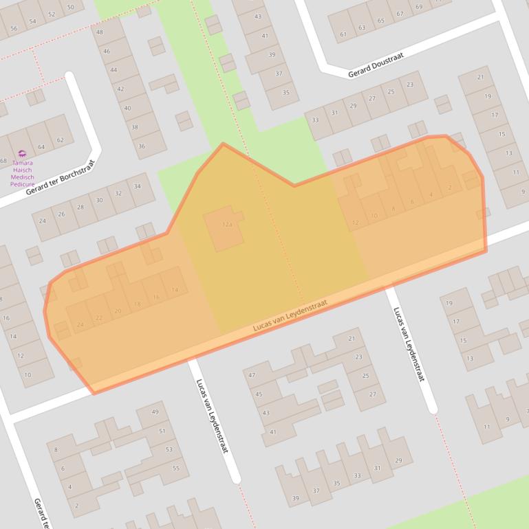 Kaart van postcodegebied 4703NG.