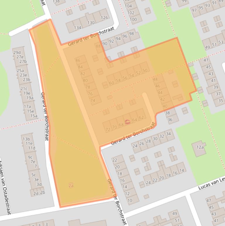 Kaart van postcodegebied 4703NN.