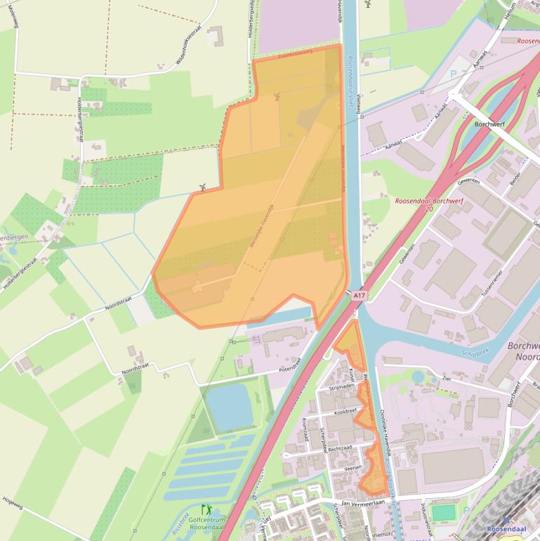 Kaart van postcodegebied 4703RA.