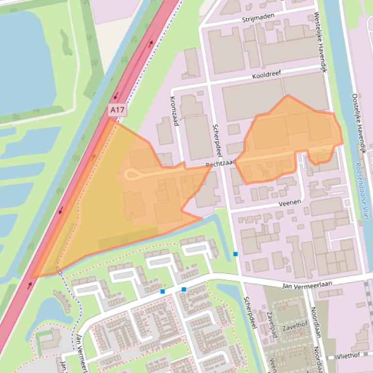 Kaart van postcodegebied 4703RC.