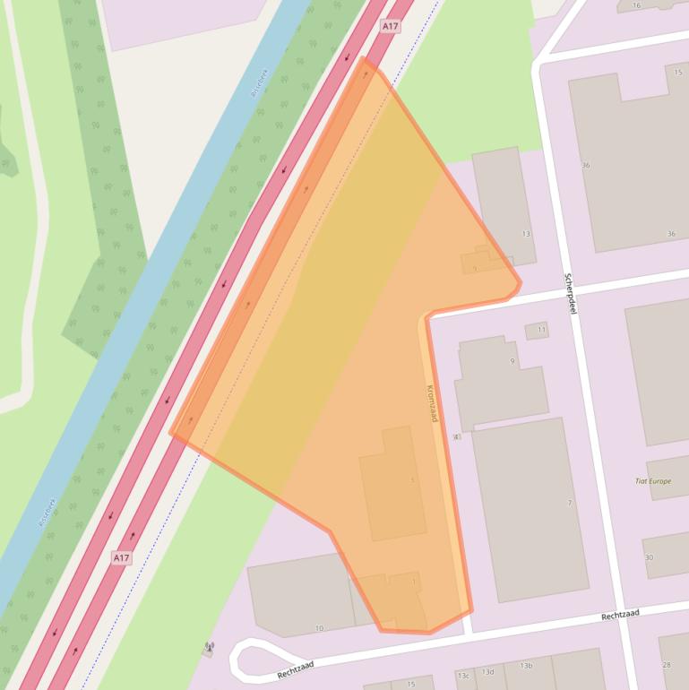 Kaart van postcodegebied 4703RD.