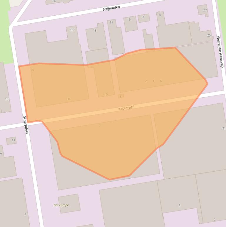 Kaart van postcodegebied 4703RE.