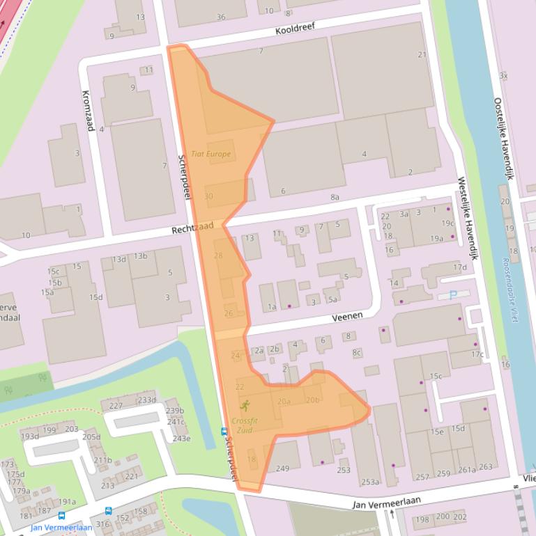 Kaart van postcodegebied 4703RJ.