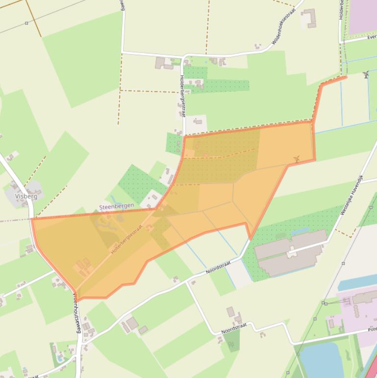 Kaart van postcodegebied 4703SR.