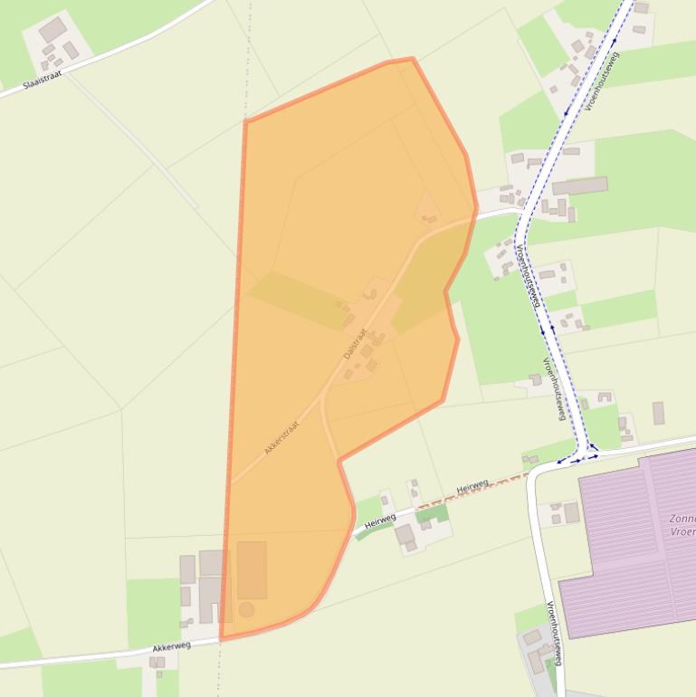 Kaart van postcodegebied 4703SW.