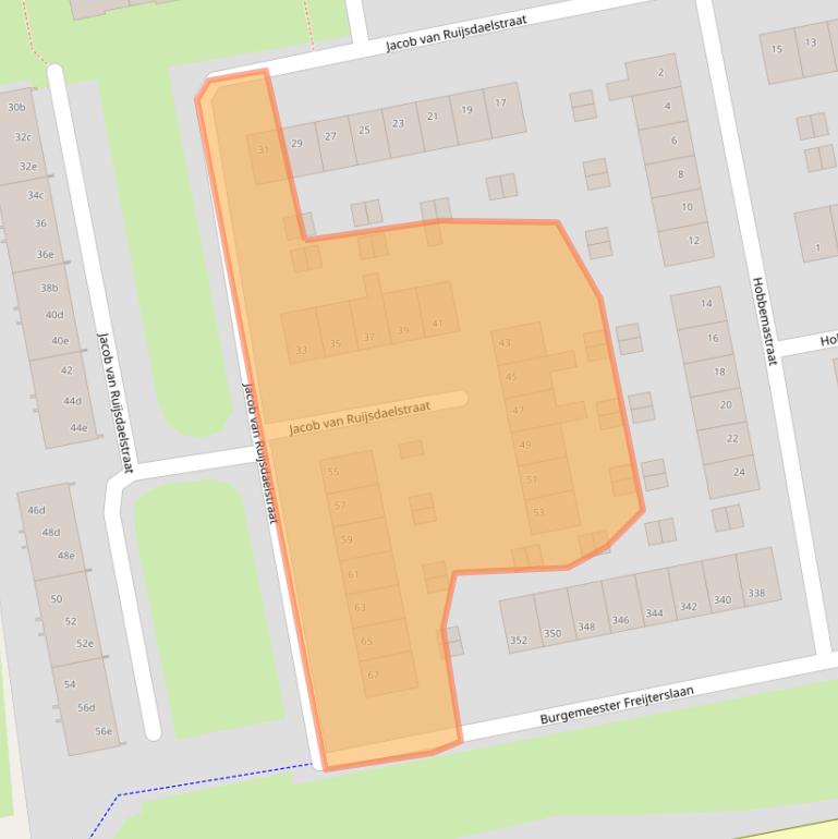Kaart van postcodegebied 4703VB.