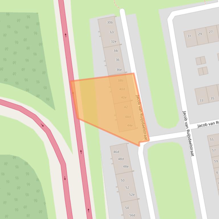 Kaart van postcodegebied 4703VE.