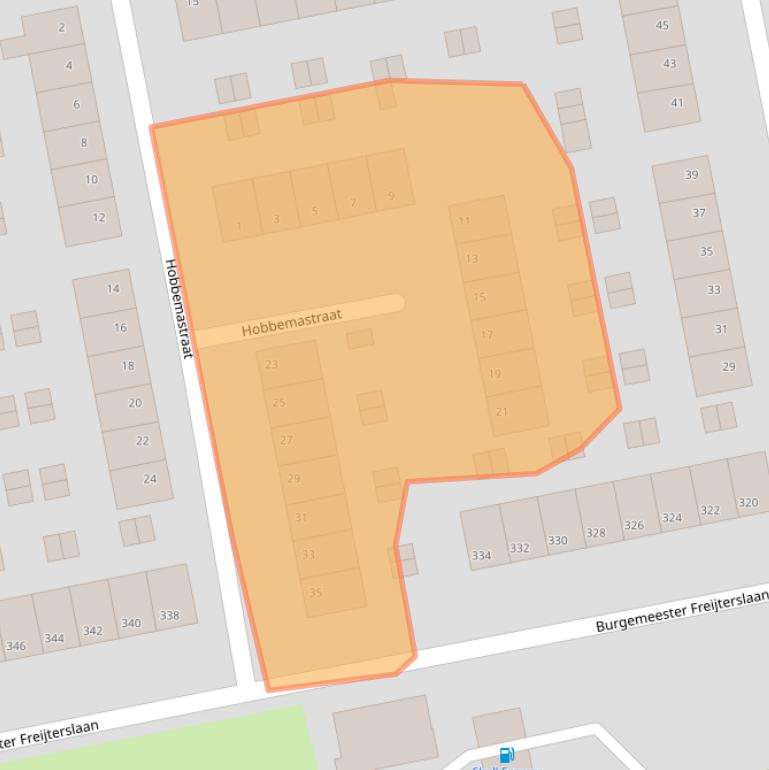 Kaart van postcodegebied 4703VJ.