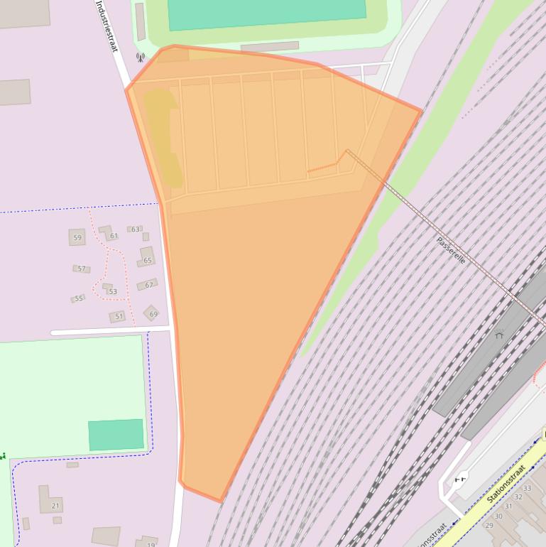 Kaart van postcodegebied 4704AC.