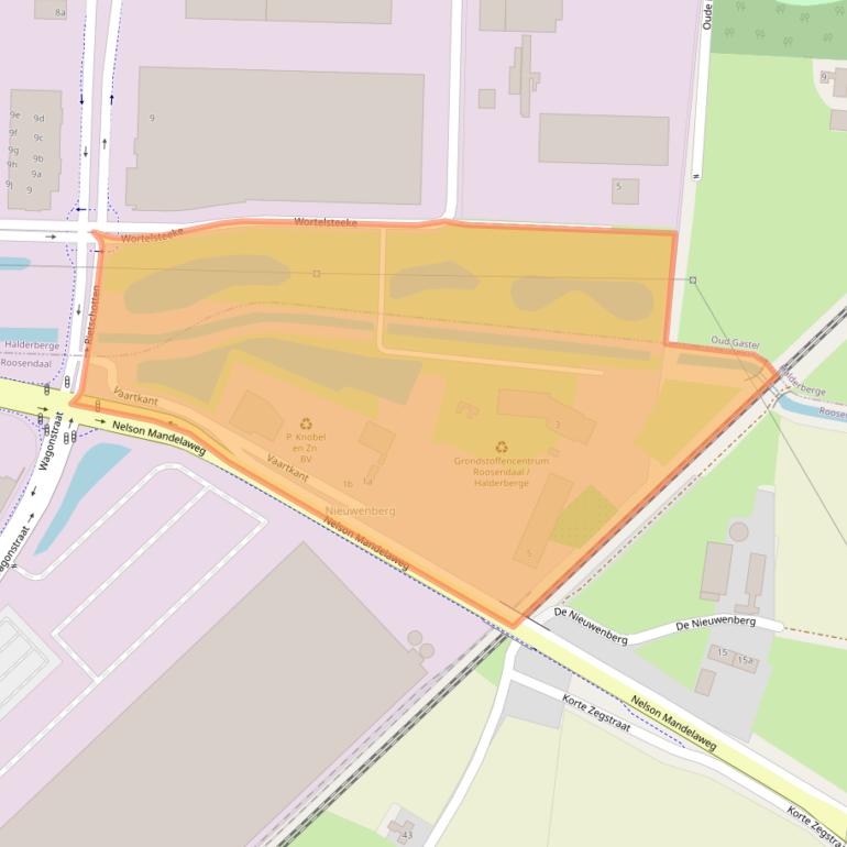 Kaart van postcodegebied 4704RW.