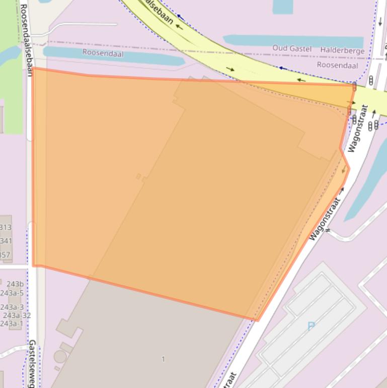 Kaart van postcodegebied 4704RZ.