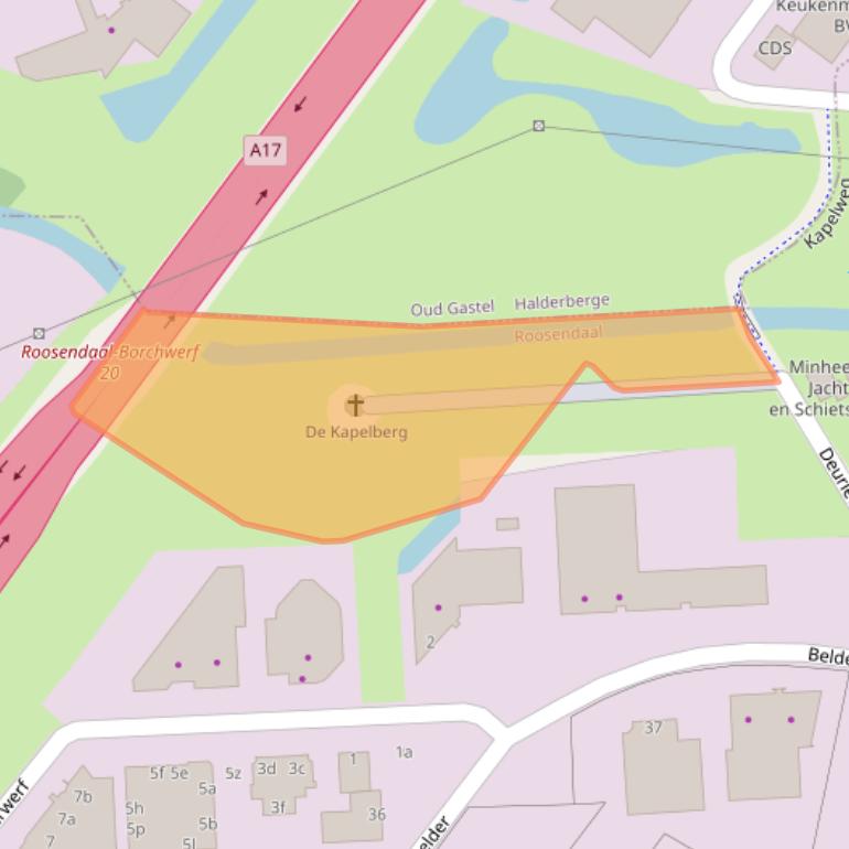 Kaart van postcodegebied 4704SX.