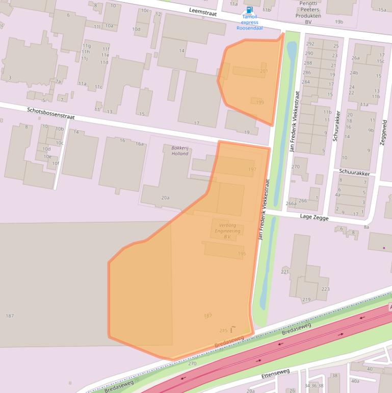 Kaart van postcodegebied 4705AH.